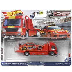Hot Wheels 1/64 - Team Transport HKS | Nissan Silvia S15 & Aero Lift